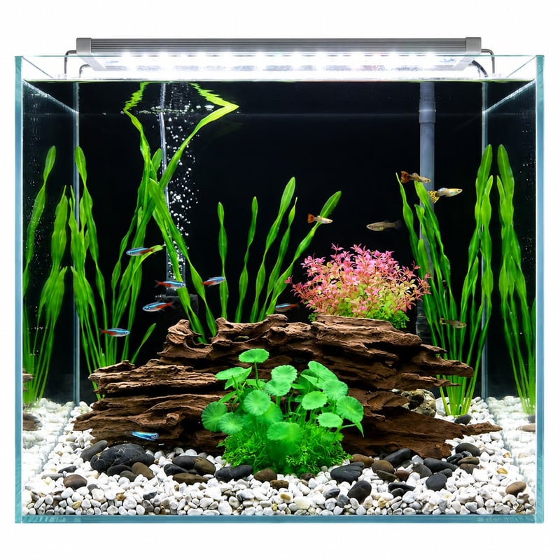 Künstliche Aquarienpflanzen WK105 für Fischbecken, Vorteilsbild des Modells WK105 für Händler und Beschaffungsteams von Aquascaping-Dekoration