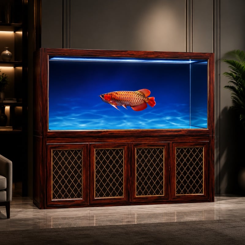 Leistungsbild des WK106 Wood Grain Arowana Aquarium Tank, Modell WK106, für Aquarien-Distributoren und Beschaffungsteams