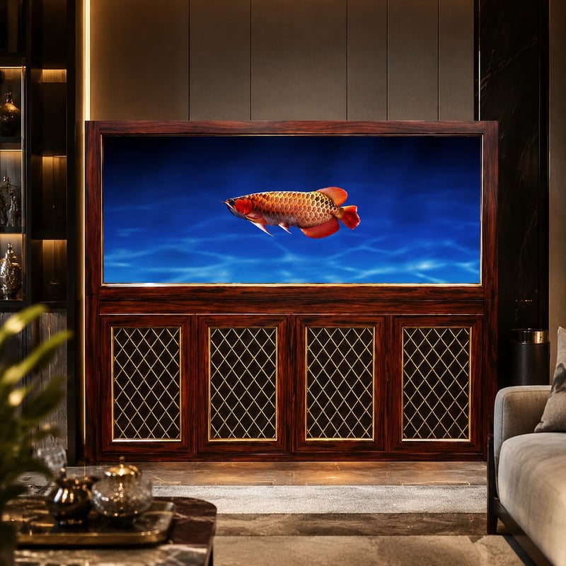 Funktionsbild des WK106 Wood Grain Arowana Aquarium Tank, Modell WK106, für Aquarien-Distributoren und Beschaffungsteams