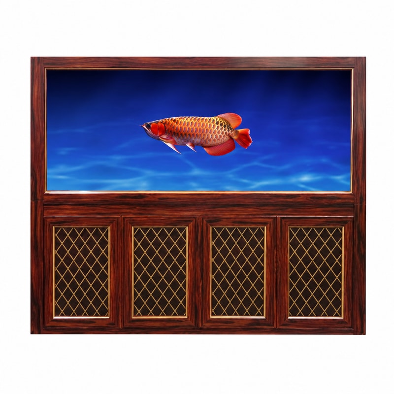 WK106 Arowana-Aquarium in Holzmaserung für den Großhandel, OEM- und Händlerbelieferung von Aquarien