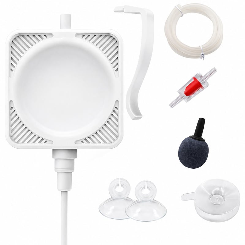 Leistungsbild der Mini-Aquarienluftpumpe WK107, Modell WK107, für Händler und Beschaffungsteams von Aquarientechnik