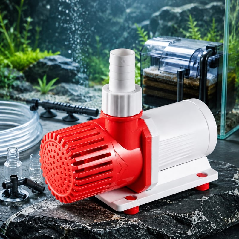 WK121 DC-Aquarienwasserpumpe mit variabler Drehzahl, Modell WK121, Vorteilsbild für Händler und Beschaffungsteams von Aquarienausrüstung