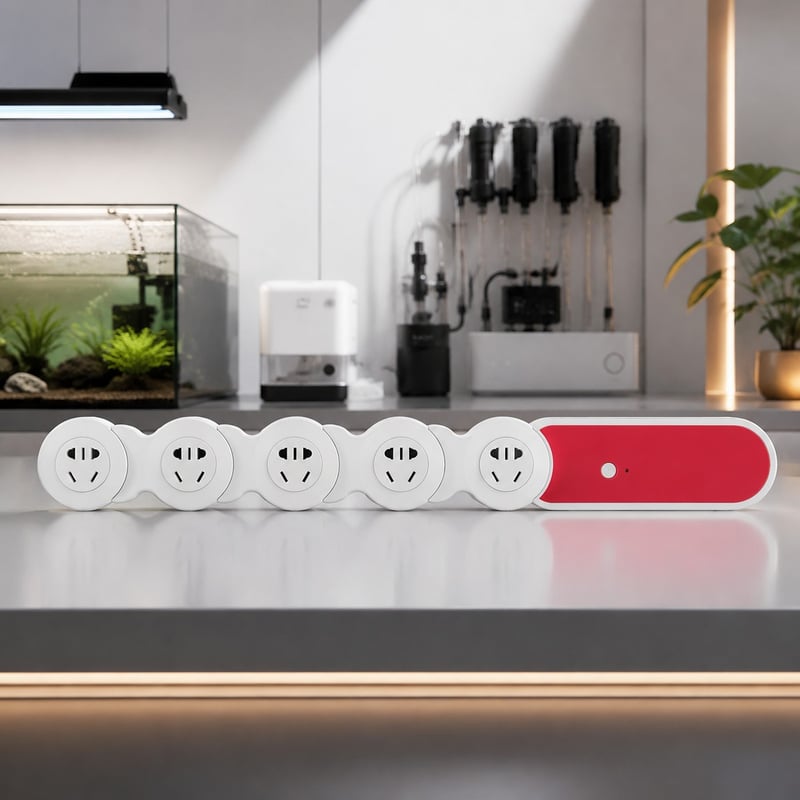 Vorteilsbild der 5-fach-WLAN-Smart-Aquariensteckdosenleiste WK125, Modell WK125, für Händler und Beschaffungsteams von Aquarienausrüstung