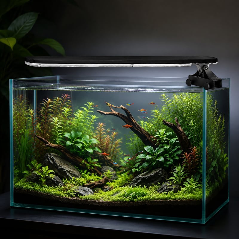 WK129 Ultra Slim Clip-On Aquarium Light Modell WK129 Leistungsbild für Händler von Aquarientechnik und Beschaffungsteams