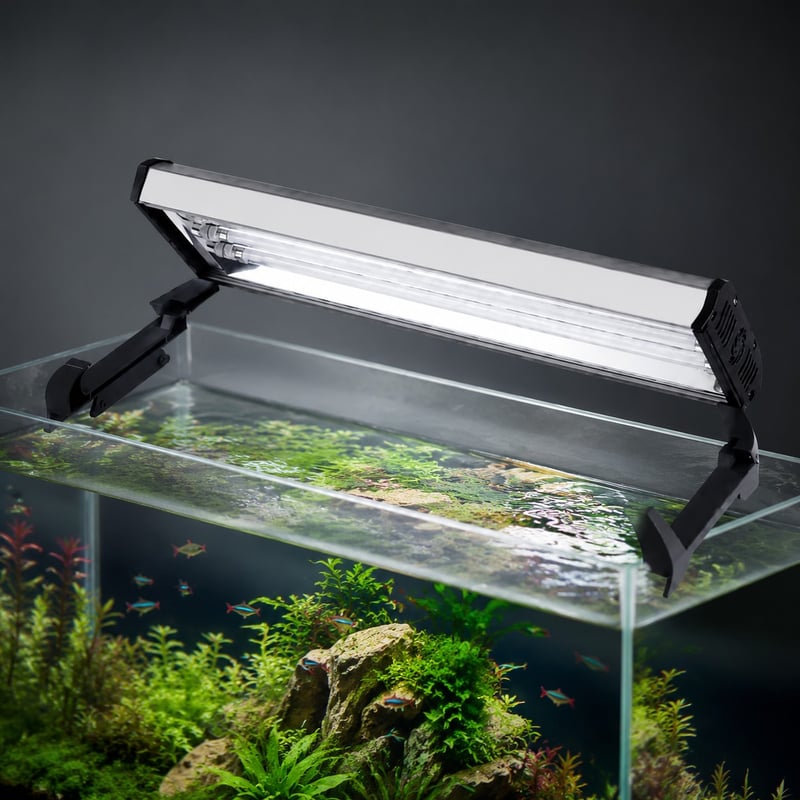 Funktionsbild der 4-Lampen-T5-HO-Aquarienleuchte WK136, Modell WK136, für Händler und Beschaffungsteams von Aquarientechnik
