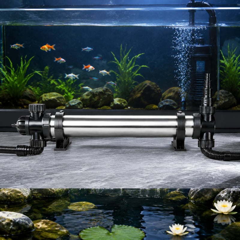Funktionsbild des Modells WK143 des WK143 T8 Aquarium-UV-Sterilisators für Vertriebspartner und Beschaffungsteams von Aquarientechnik