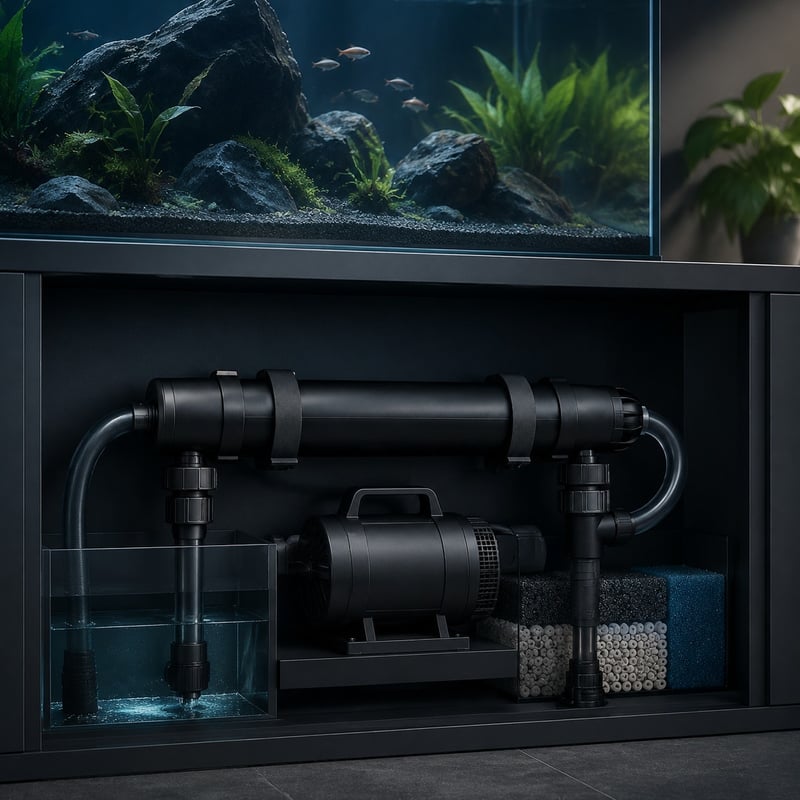 Funktionsbild des Modells WK144 des WK144 Aquarium-UV-Filters für Vertriebspartner und Beschaffungsteams im Bereich Aquarienfiltration