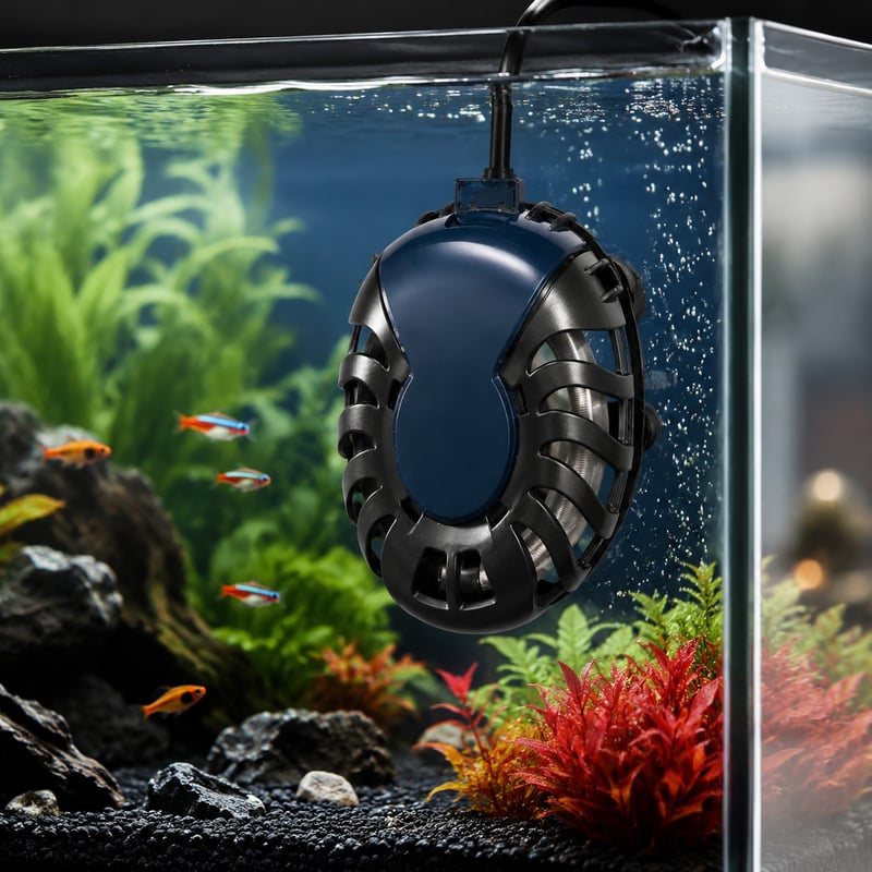 Funktionsbild des Digital-Display-Aquarienheizers WK150, Modell WK150, für Händler und Beschaffungsteams von Aquarienausrüstung